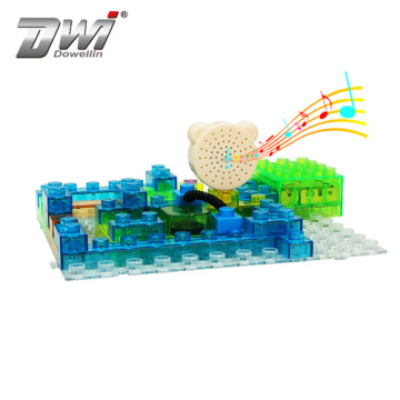 DWI Preschool Educational Toys with Building Block Diy Toy Electronic Toy